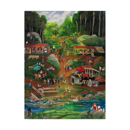 Carol Salas 'Possum Trot Logging Camp' Canvas Art,14x19